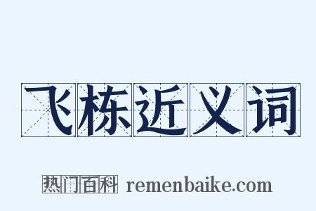 飞栋近义词是什么意思的图片